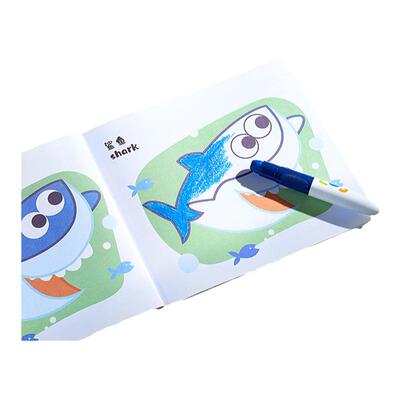 幼儿园推荐！儿童涂色绘画本画笔
