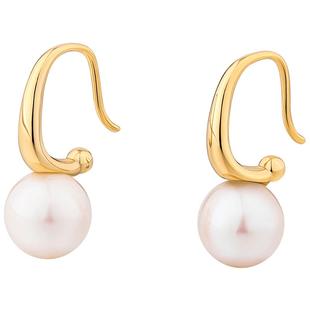 白岚C型珍珠耳环女原创耳钉气质轻奢小众设计精致耳饰ED1996