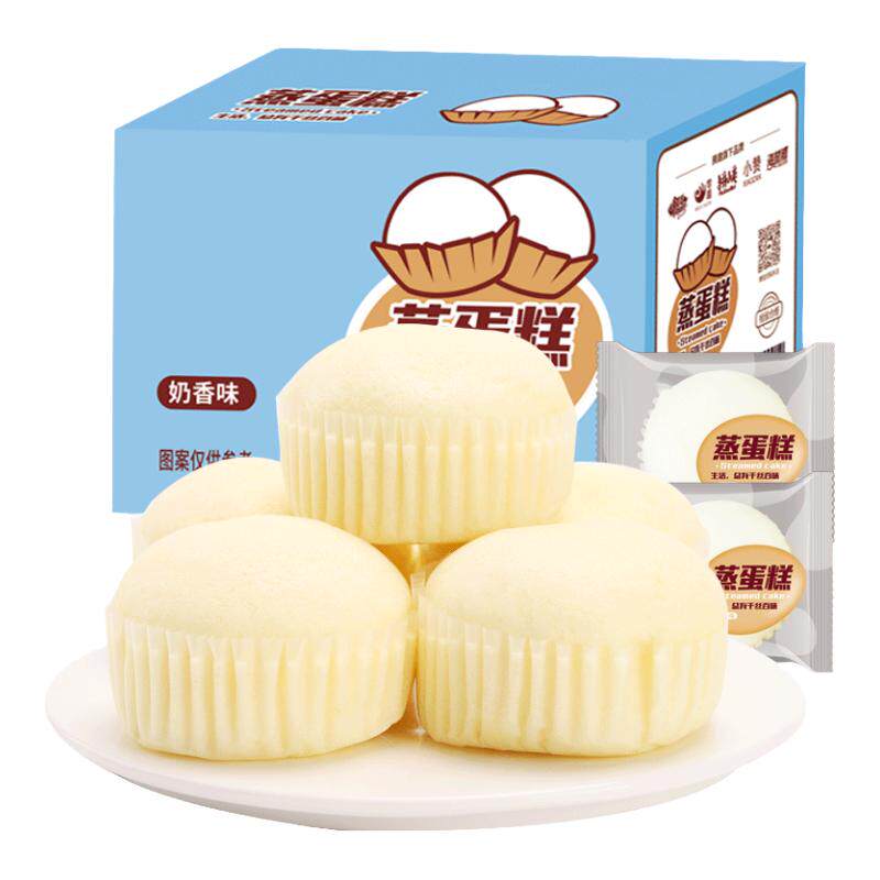 奶香味蒸蛋糕早餐整箱