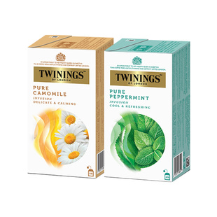 【香港发货】Twinings川宁洋甘菊茶薄荷茶进口花草茶包2盒伴手礼