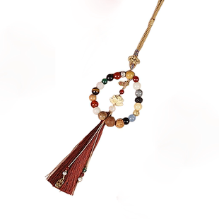 灵隐马年十八籽挂件五路财神菩提车挂平安纳福招财高档车饰新年礼