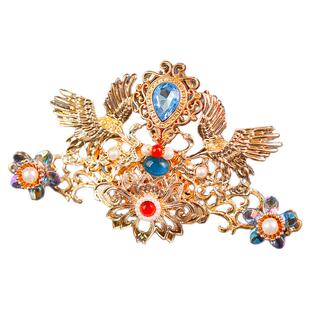 古风宫廷发冠明制发饰汉服头饰古装珍珠头冠凤冠气质百搭气质配饰