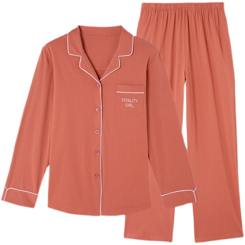 顶瓜瓜女士睡衣秋冬季纯棉家居服