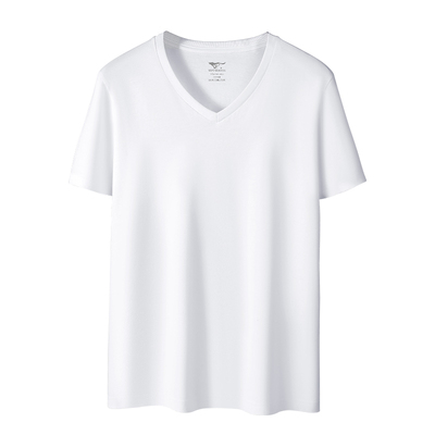 七匹狼纯棉短袖汗衫T恤圆V领可选