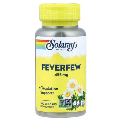 Solaray,小白菊，455 毫克，100 粒素食胶囊