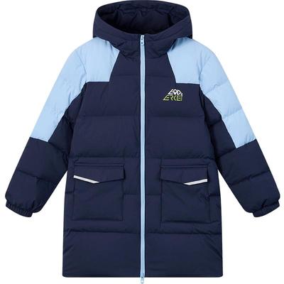 鸿星尔克加厚中长款儿童羽绒服