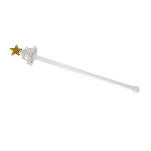 耐热玻璃搅拌棒长柄可爱少女心咖啡勺果汁牛奶月亮星星引流调酒棒