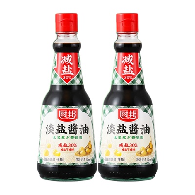 厨邦淡盐酱油减盐不减鲜低钠