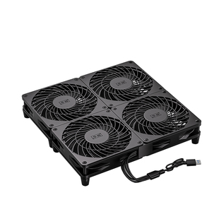华顾5V USB风扇交换机散热底座静音散热器路由器光猫机顶盒速降温