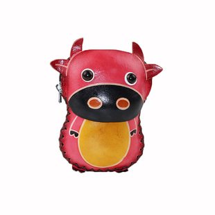 手工真皮驾驶证硬币包十二生肖卡通动物零钱包手挽卡包钥匙包可爱