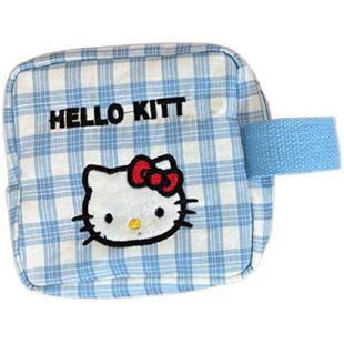 新款kt手提化妆包夏季大容量百搭外出便携通勤手拎拍立得收纳小包