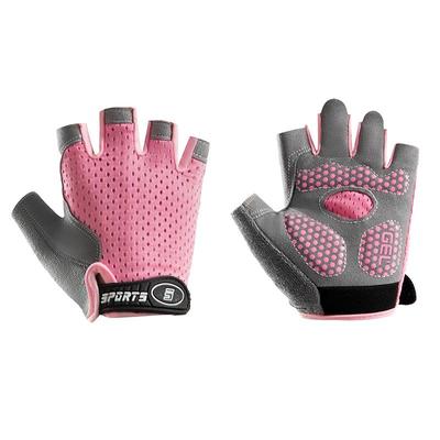 儿童小孩运动手套薄款透气防滑半指男女童骑车平衡车单杠轮滑骑行