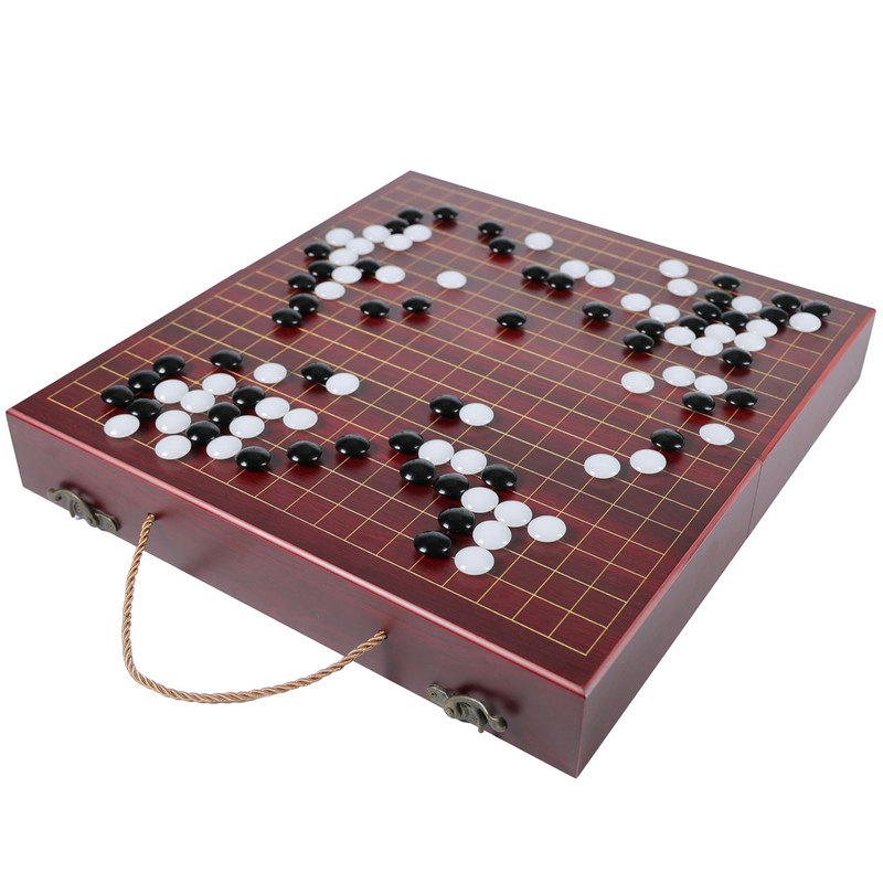 亮帅黑曜石围棋双面棋子礼盒套装