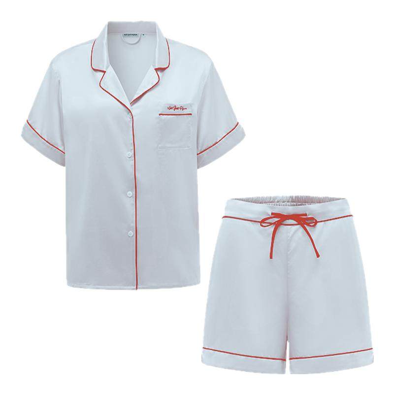 NJP真丝睡衣女夏短款家居服