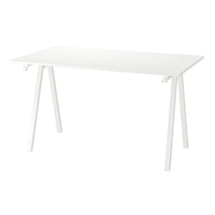 宜家代购特罗滕书桌办公桌现代简约结实耐用多色电脑学习桌会议桌