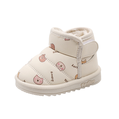 儿童雪地靴冬季加绒加厚防水防滑