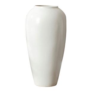 景德镇纯白色北欧复古现代创意家居装饰陶瓷摆件插干花石榴花瓶