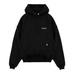 REPRESENT OWNERS CLUB 秋季字体LOGO印花设计宽松连帽卫衣帽衫