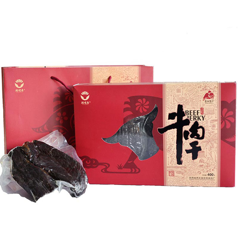 牛肉干西乡特产杨健康风干牛筋香辣原味营养休闲食品小吃礼盒400g