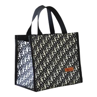 浩古保温饭盒袋便携式上班族手提袋子帆布日式便当包通勤高颜值