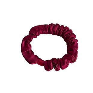 喜庆红色新年款发圈女高弹力头绳褶皱布艺扎头发肠圈皮筋发绳发饰