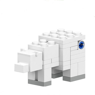 我的世界蛋糕装饰摆件minecraft生日布置8个人偶积木块掠夺者插件