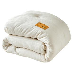 李官奇A类母婴级全棉华夫格55%大豆纤维子母被春秋被冬被双人被芯