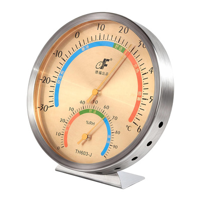 精准机械温湿度计终身免电池驱动