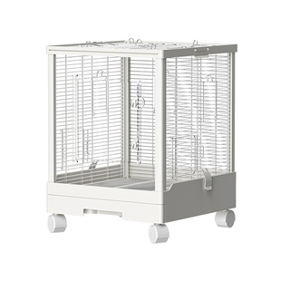 威毕秘境横丝双层蜜袋鼯笼子不锈钢松鼠笼鹦鹉鸟笼繁殖笼豪华别墅