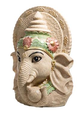 泰国工艺品象鼻神树脂创意摆件