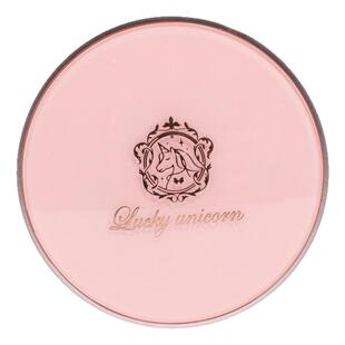 粉色散粉盒圆形痱子粉植绒粉扑弹力网独角兽ins风旅行便携胡椒粉