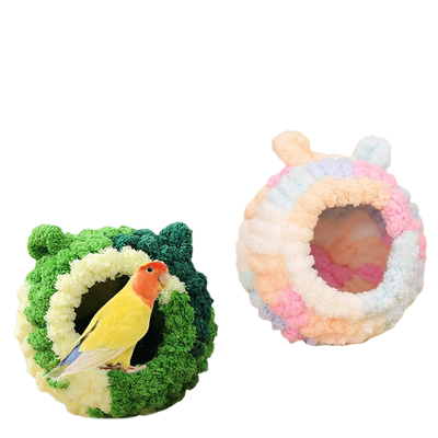 鹦鹉过冬窝鸟笼鸟窝保暖小鸟冬季加厚棉窝绒窝内挂繁殖窝鸟巢保温