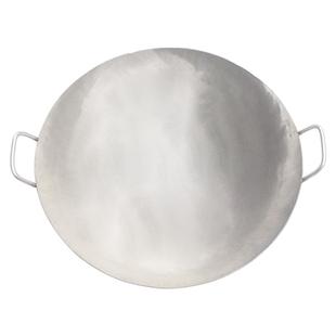 不锈钢双耳炒菜锅家用燃气灶用炒锅无涂层不粘底圆底大锅烧烂包换