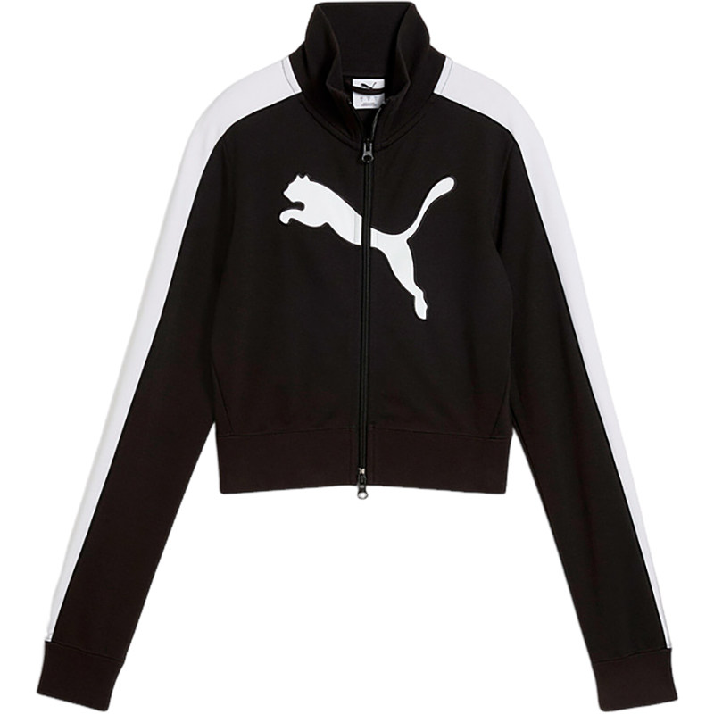 Puma/彪马正品ARCHIVE T7 Sl女士运动短款修身针织外套634052-01