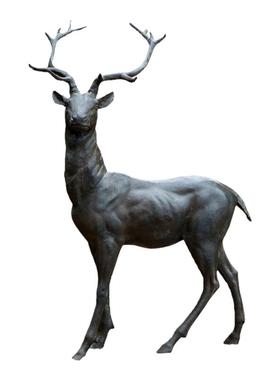 铸铜玻璃钢仿铜小鹿梅花鹿雕塑