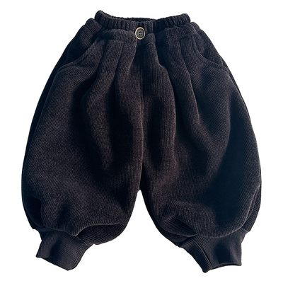 男童加绒裤子韩版束脚宝宝灯笼裤