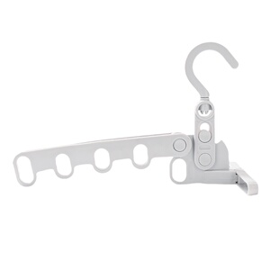 五孔折叠衣架旅行可携式宿舍挂衣服酒店出差旅游室内晾衣挂钩神器