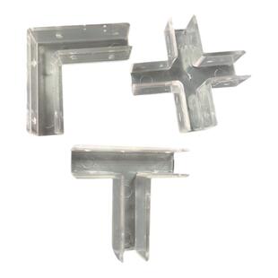 6毫米8MM玻璃加固定夹卡槽透明塑料鱼缸护角L型亚克力板固定卡扣