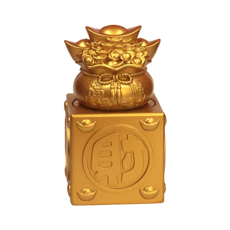 泰山祈愿福袋玉玺发财树摆件