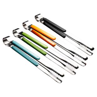 韩式烤肉夹子剪刀食品夹不锈钢烧烤夹料理工具全套牛排工具两件套