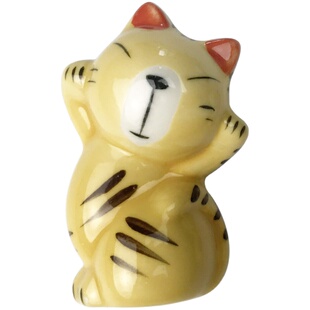 创意笔搁笔架笔山小动物蔬菜陶瓷笔托文房桌摆猫兔狗青蛙鸭子番茄