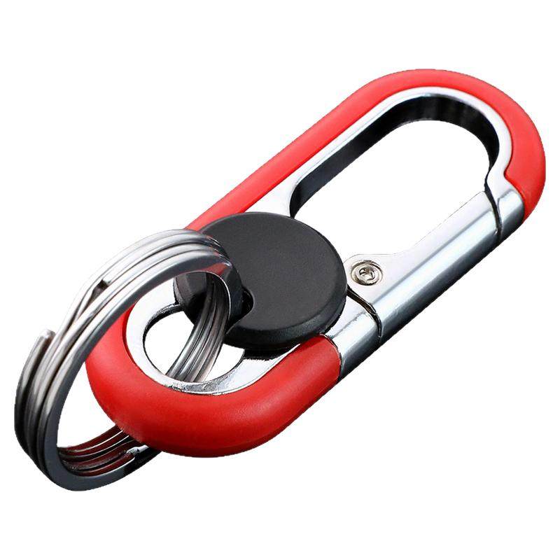 男士钥匙链商务腰挂汽车钥匙扣挂件锁匙扣创意双环钥匙圈摩托车