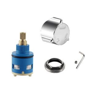 冷热三档分水器阀芯把手 淋浴花洒3挡切换22mm水龙头开关维修配件