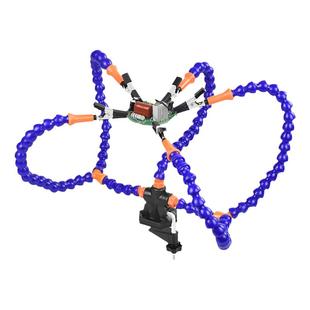 摄影万向支架带放大镜灯焊接固定夹具PCB电子线路板维修辅助焊台