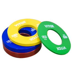 杠铃片标准赛级抓挺举配重0.25-1公斤小规格大孔奥片重量递增辅助