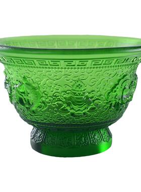 供佛用品古法琉璃供碗贡杯圣水杯