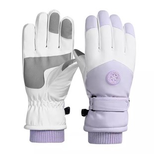 冬季滑雪手套摩托车加绒保暖加厚骑行防水防风寒防滑户外防雨专业