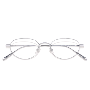 张靓颖九万字同款眼镜女银框超轻清冷姐感小框可配防蓝光眼镜近视