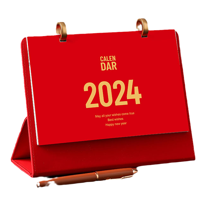 台历2026年新款日历定制简约创意桌面摆件马年月历订制礼盒装计划本打卡皮质商务办公记事工作台历可定做logo