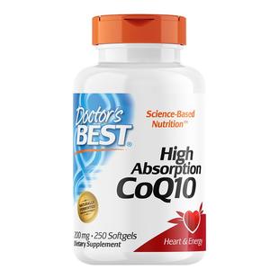 美国金达威DoctorsBest高吸收辅酶Q10软胶囊200mg保护心脏脑进口